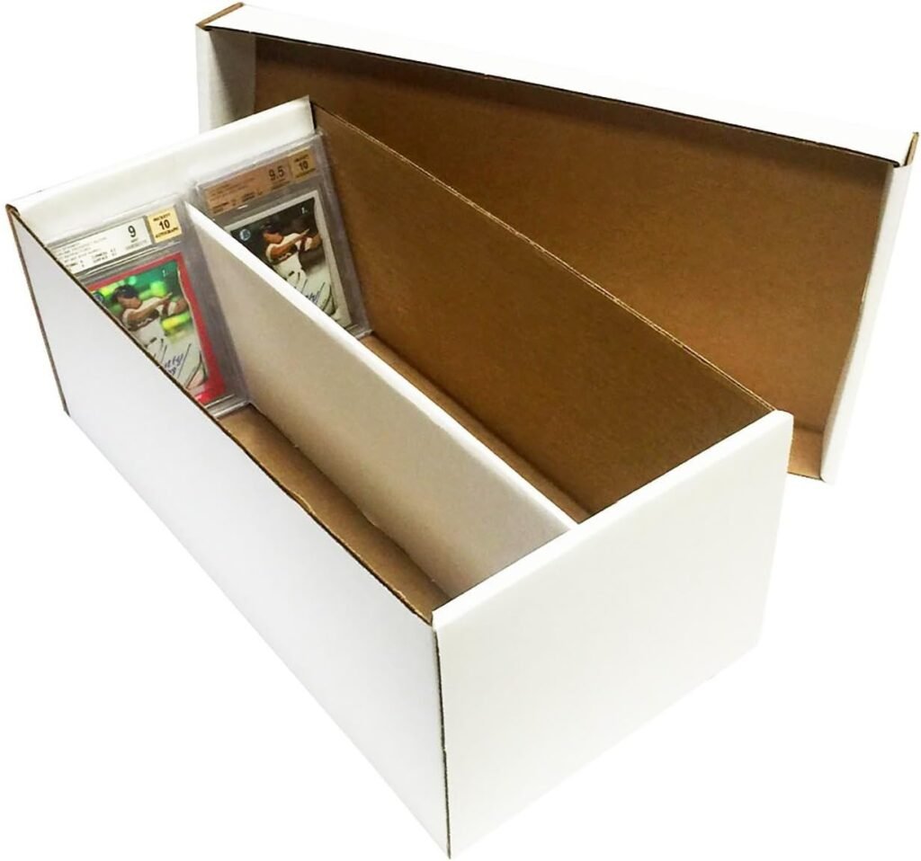 (5) Graded Shoe 2-Row Cardboard Storage Boxes - Baseball, Football, Basketball, Hockey, Nascar, Sportscards, Gaming  Trading Cards Collecting Supplies by MAX PRO - GSB