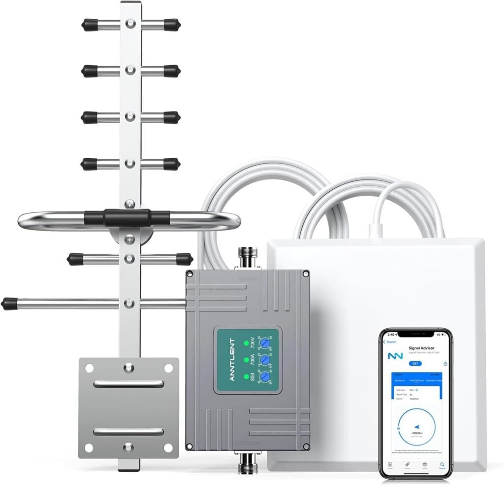 Cell Phone Signal Booster for All Carriers on Band 5/12/13/17 | Up to 4,500 Sq Ft | Boost 5G 4G LTE Signal for Verizon, ATT, T-Mobile  More | FCC Approved