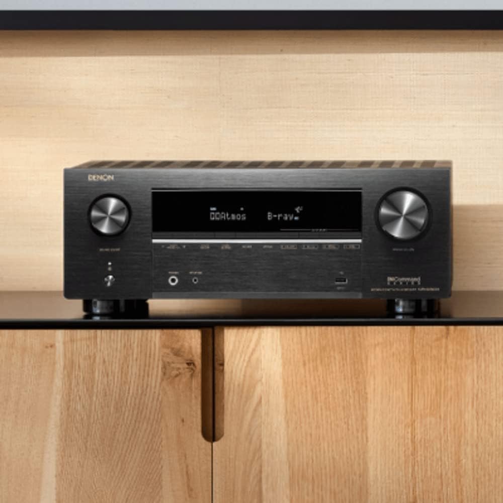 Denon AVR-X2800H 7.2 Ch Receiver - 8K UHD Home Theater AVR (95W X 7), Wireless Streaming via Built-in HEOS, Bluetooth  Wi-Fi, Dolby Atmos, DTS Neural:X  DTS:X Surround Sound