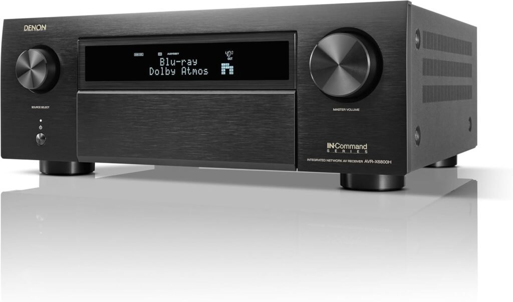 Denon AVR-X6800H 11.4-Channel 8K Home Theater Receiver with Dolby Atmos/DTS:X and HEOS Built-in (Renewed)