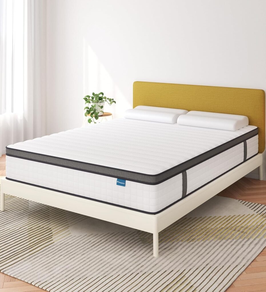 Full Size Mattress,12 Inch Full Mattress in a Box,Hybrid Memory Foam Spring Full Mattresses,Soft and Comfort Medium Firm Mattress,CertiPUR-US Certified.