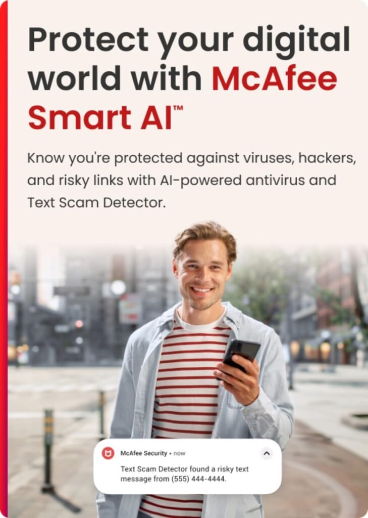 McAfee Total Protection 3-Device 2025 Ready |Security Software Includes Antivirus, Secure VPN, Password Manager, Identity Monitoring | Download