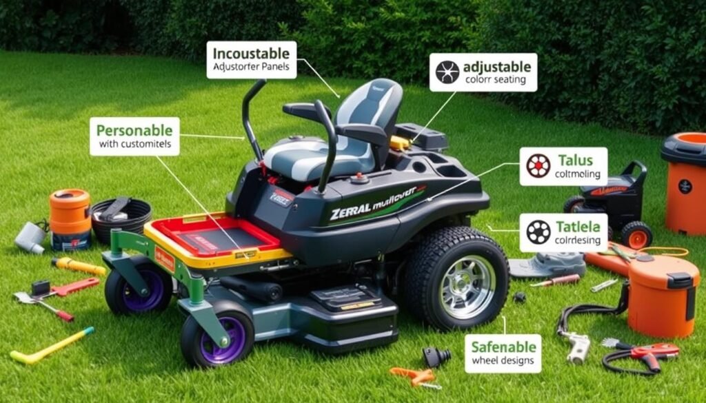 mower customization features