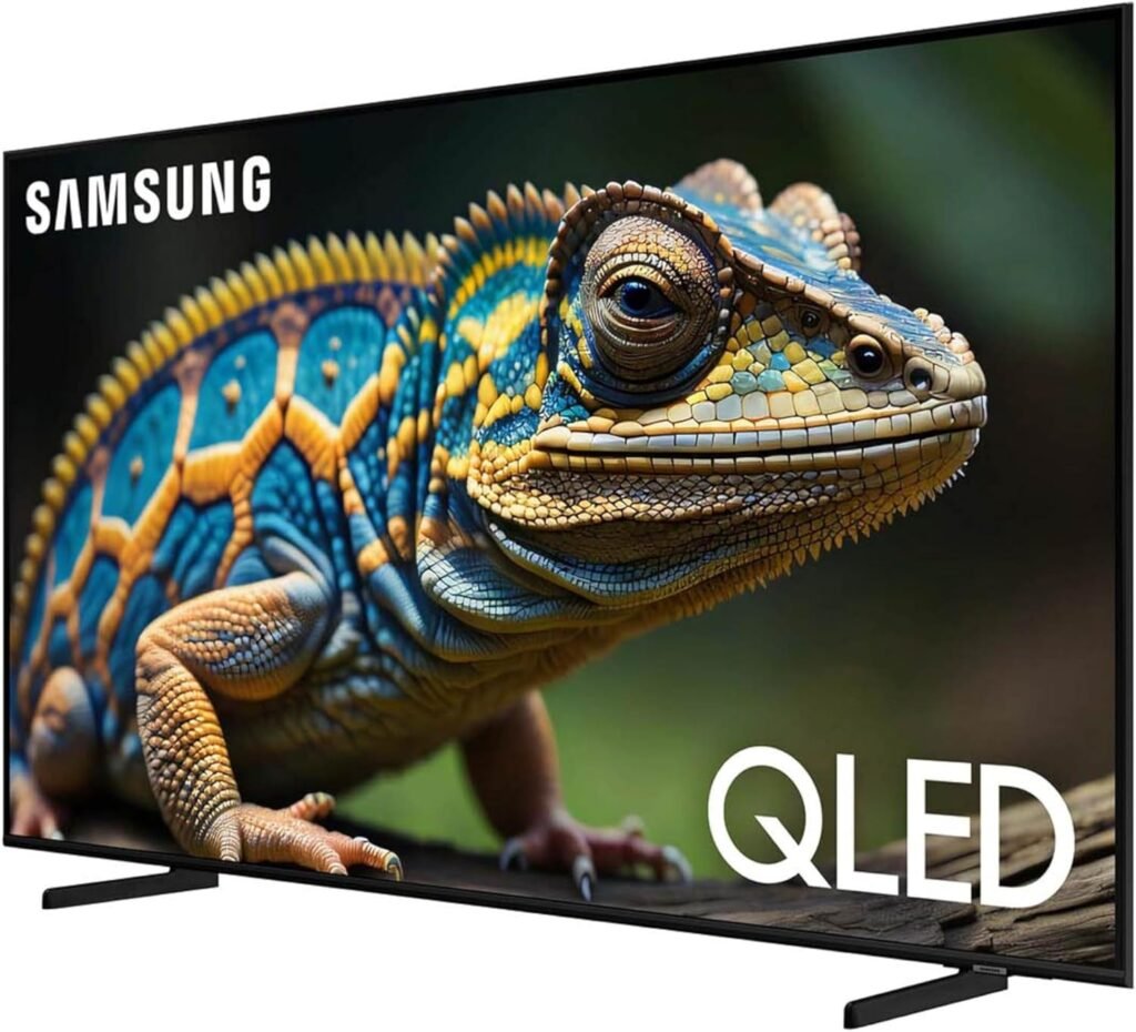 SAMSUNG 43-Inch Class QLED 4K Q60D Series Quantum HDR Smart TV w/Object Tracking Sound Lite, Motion Xcelerator, Slim Design, Gaming Hub, Alexa Built-in (QN43Q60D, 2024 Model)