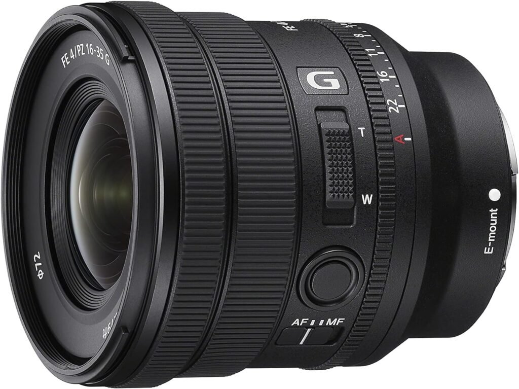 Sony FE PZ 16-35mm F4 G - Full-Frame Constant-Aperture Wide-Angle Power Zoom G Lens Black